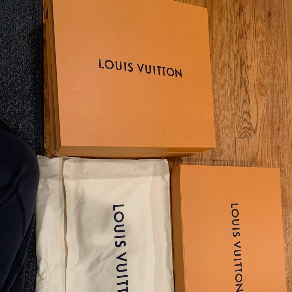 Louis Vuitton boxes x3 and 2 dust bags